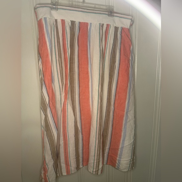 Time and Tru Dresses & Skirts - Time and Tru Multicolor Striped Midi Skirt - Size XXL (20)